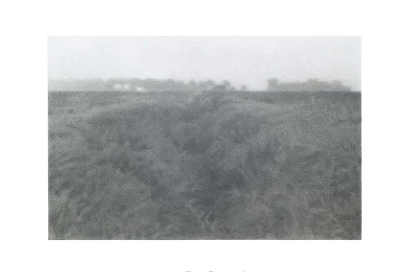 Drainage Ditch graphite on panel 11'x 15" 2005