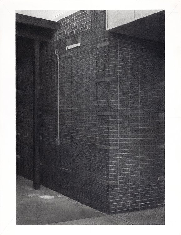 Turn graphite on panel 12"x16" 2024