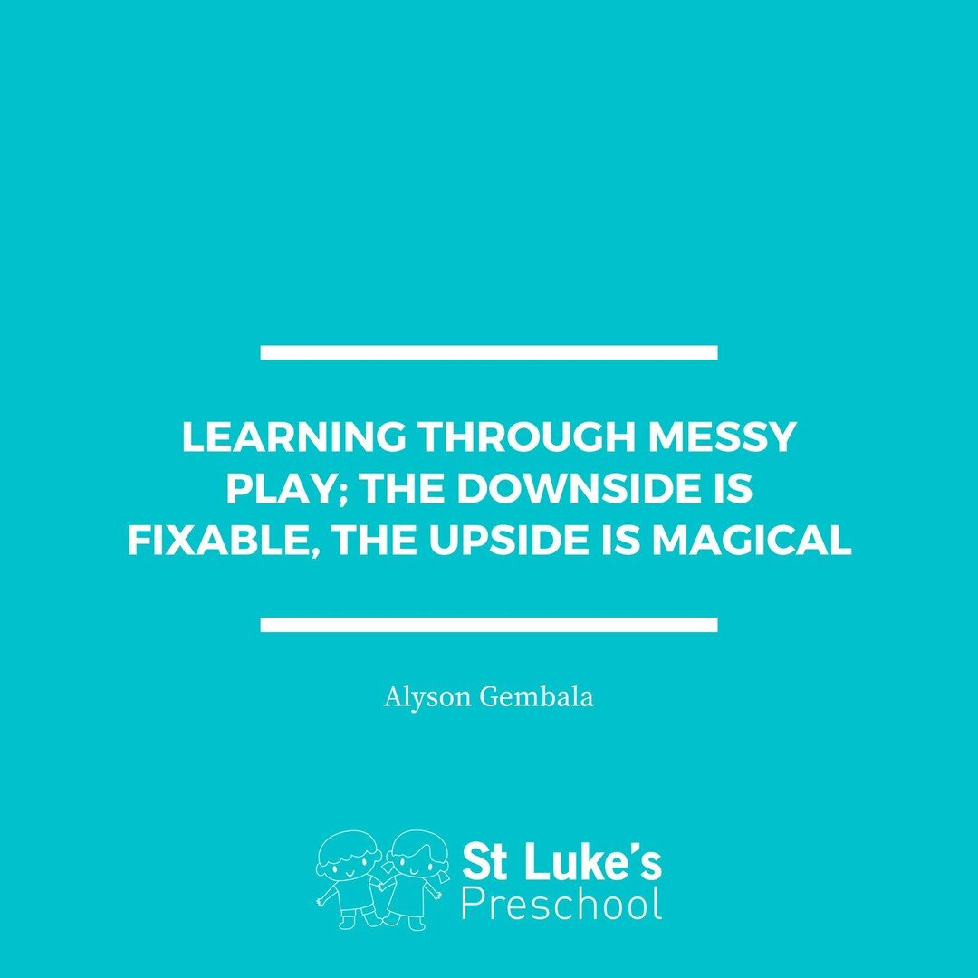 Mess can always be cleaned up or packed away - but the rich learning that occurs from hands on, submerged, messy, tactile play is priceless.