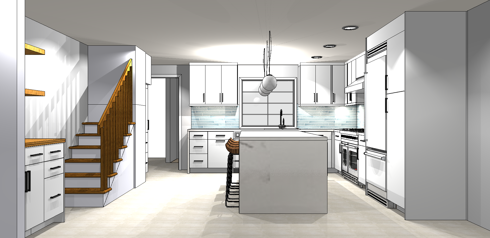 Our Brooklyn homeowners have a modern sense of style. We gave them a Unpickable Kitchen for their very active family and work life! The main focus was function! Click the link and see all the accessories this Kitchen, Desk and Closet Area has to off…