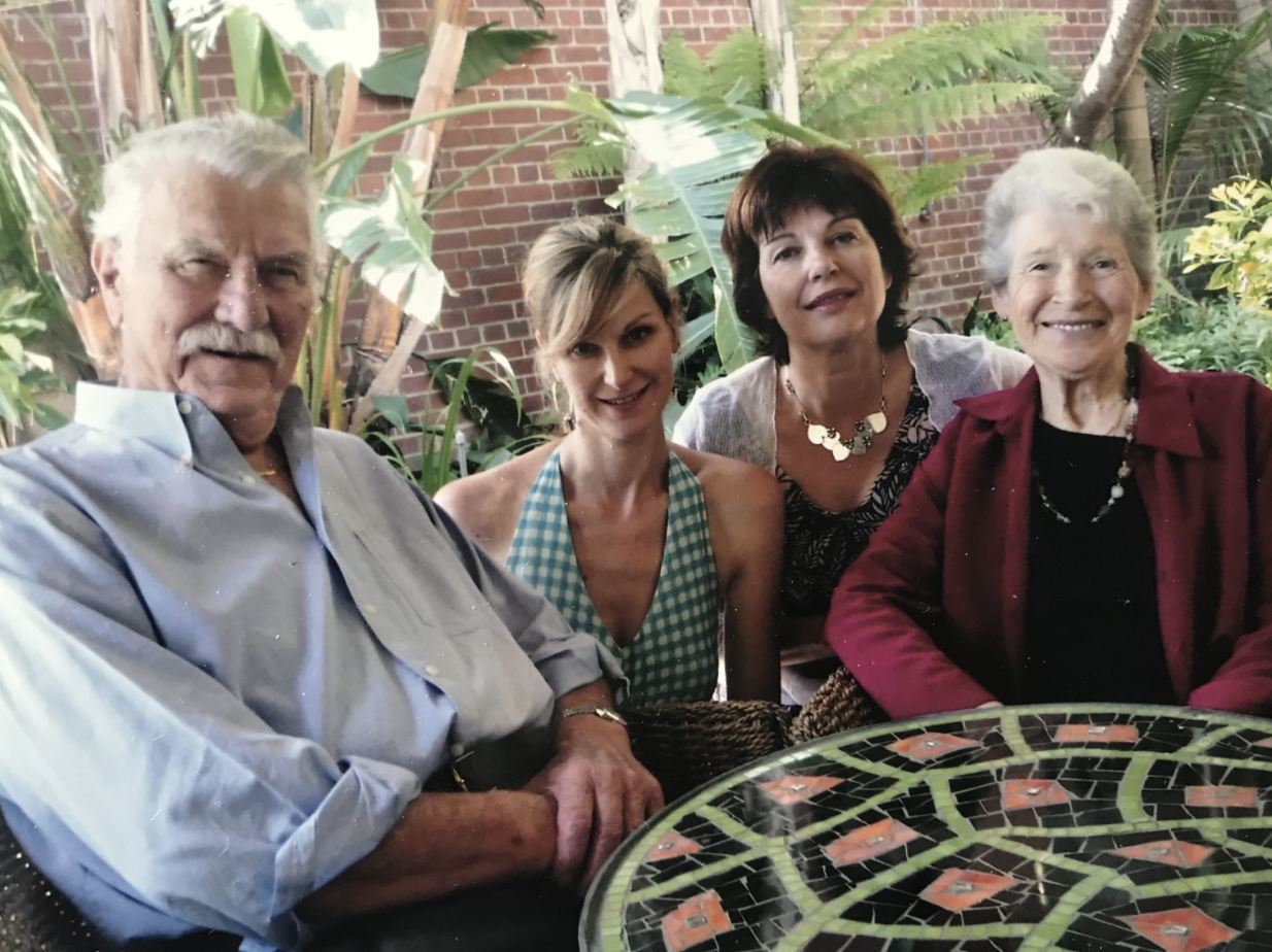 Pictured 2011 - Nello, Paola, Barbara e Livia Bacchia - the whole family the year before papà passed away