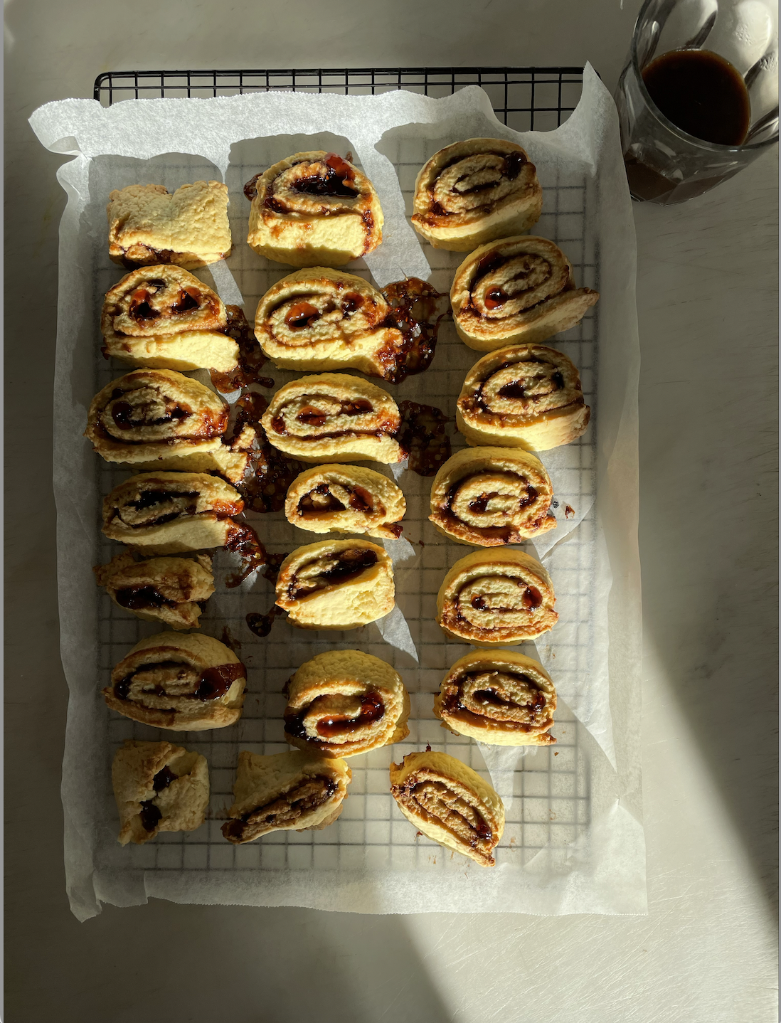 Rotolini di Pasta Frolla (Shortbread Biscotti rolls)