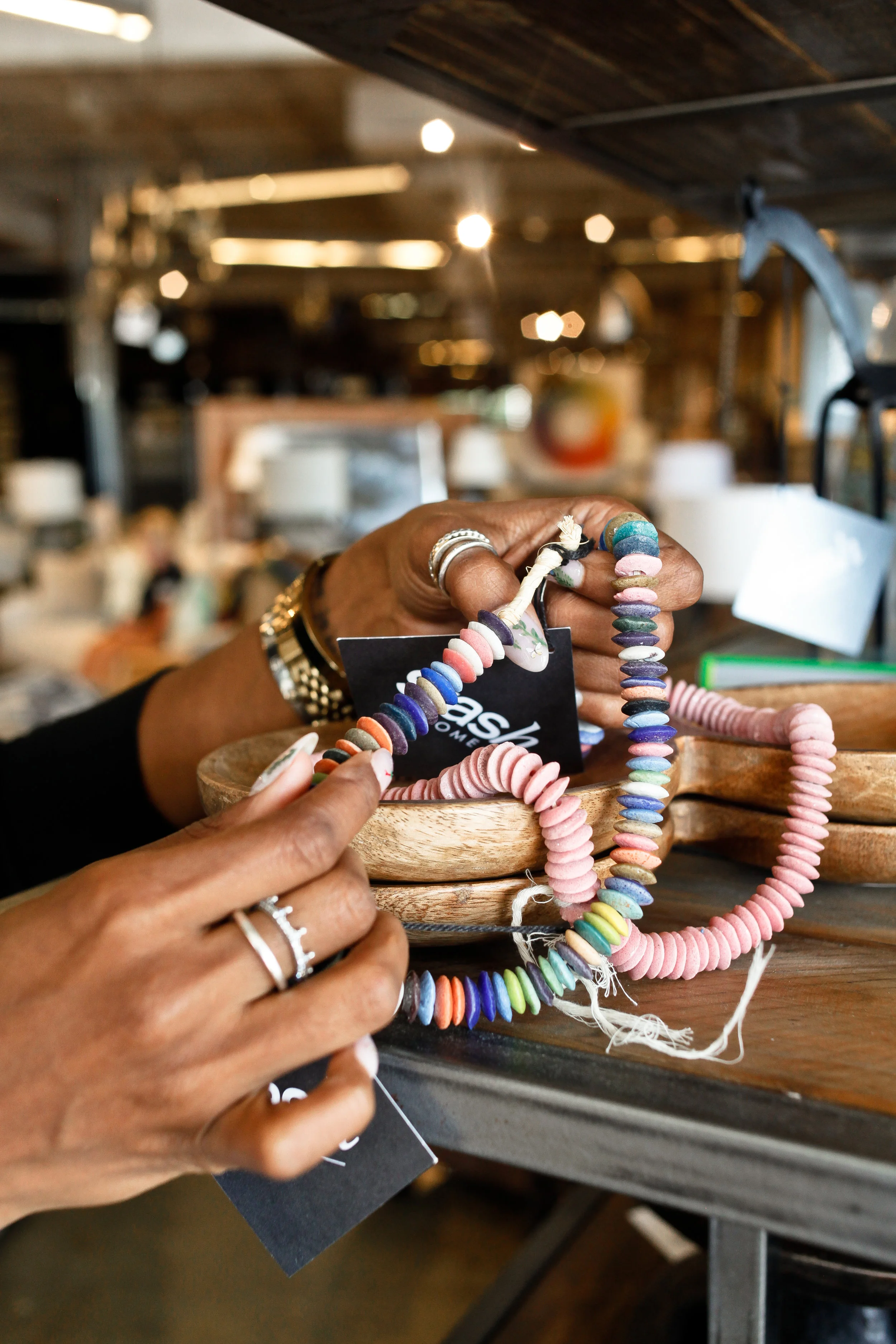 I love finding little unexpected items like these African beads.