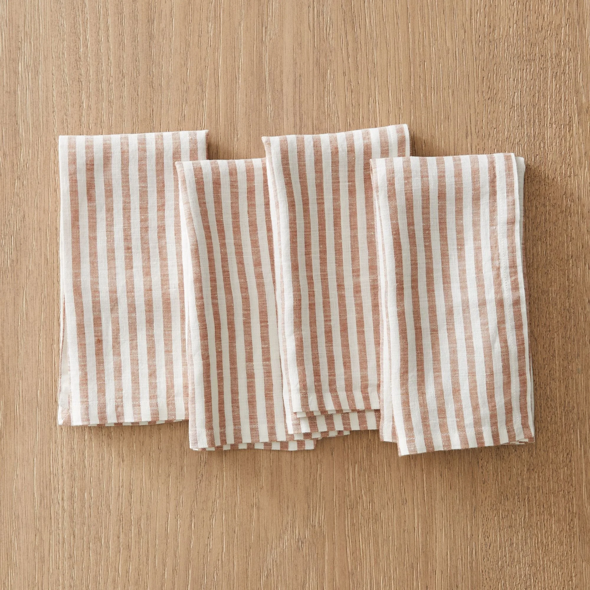 European Linen Stripe Napkin Sets .jpeg