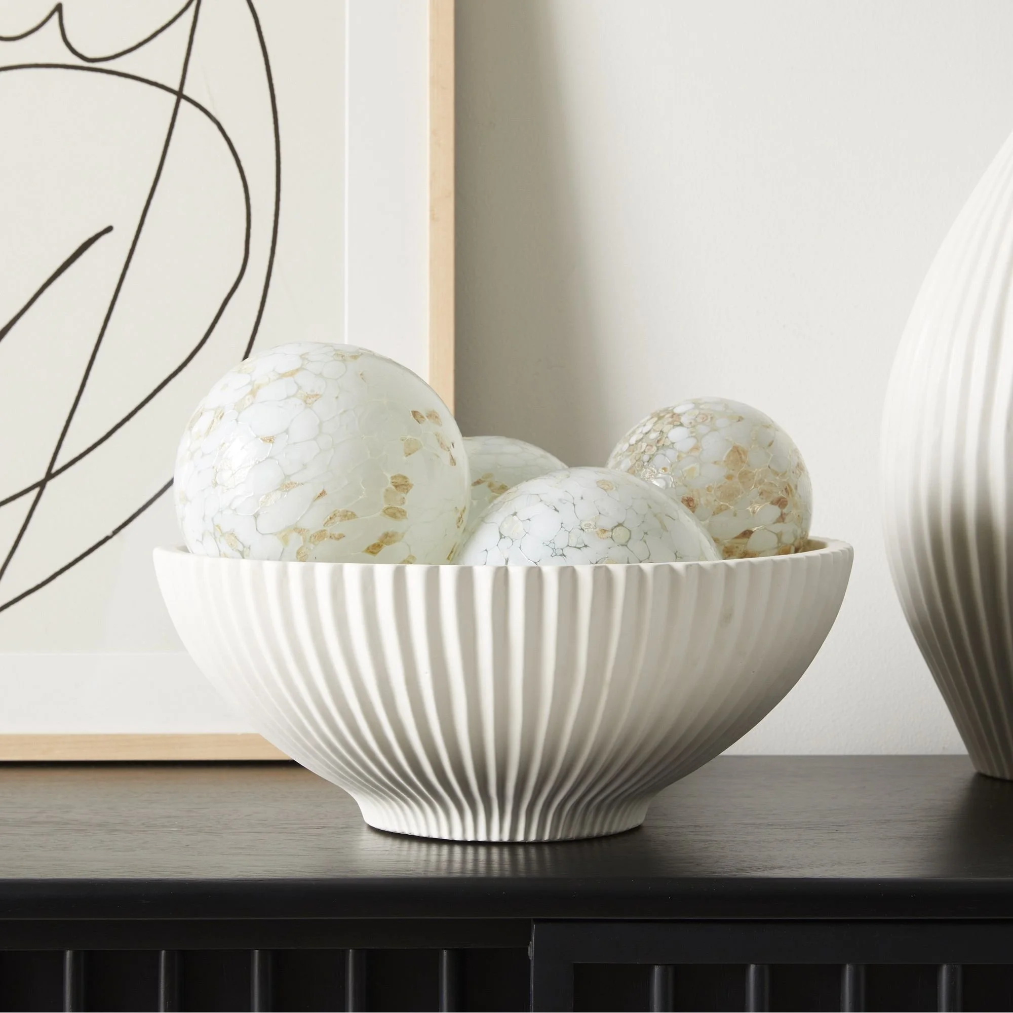 Sanibel White Textured Ceramic Vases .jpeg