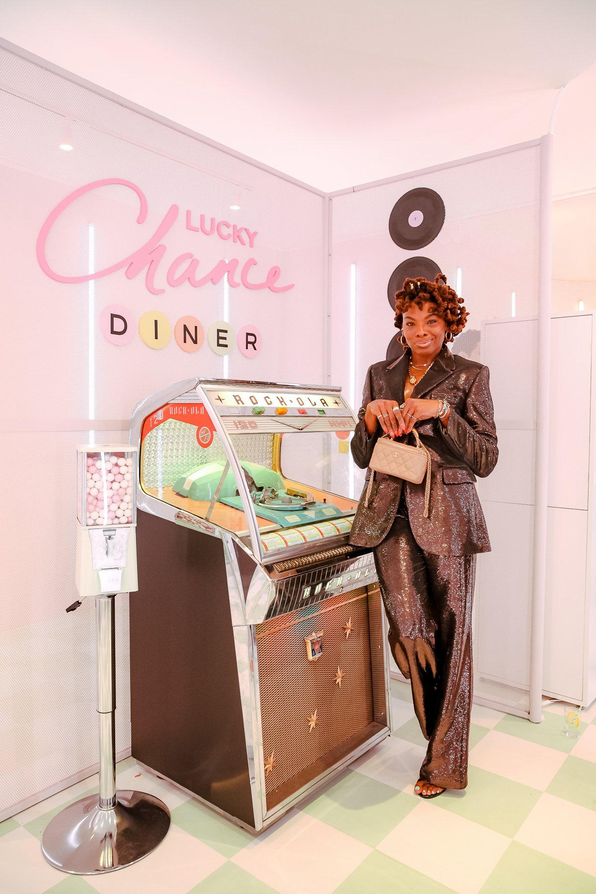 Chanel at the Lucky CHANCE Diner