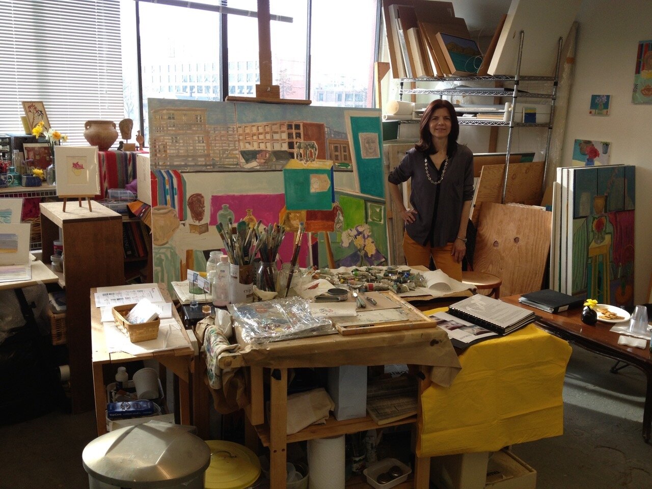 Margaret Tsirantonakis in her 845 Canal Street Studio, 2013 (Copy)