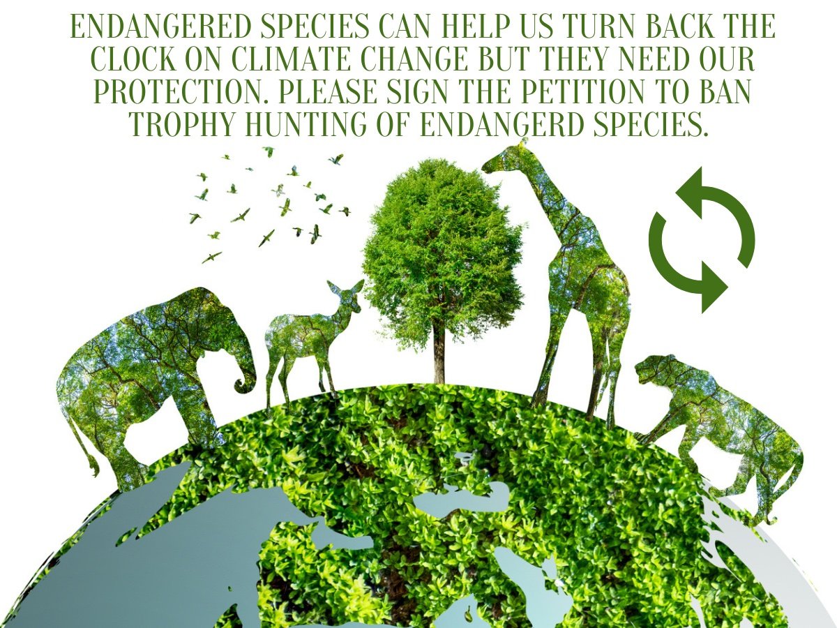 Endangered species need US and WE need them.