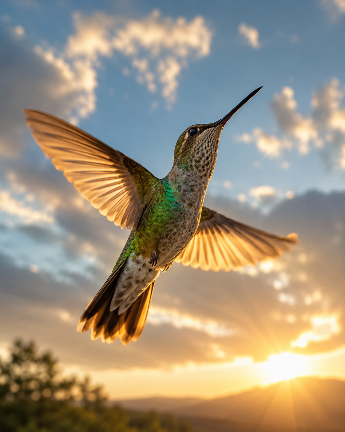 When a hummingbird chose my deck.