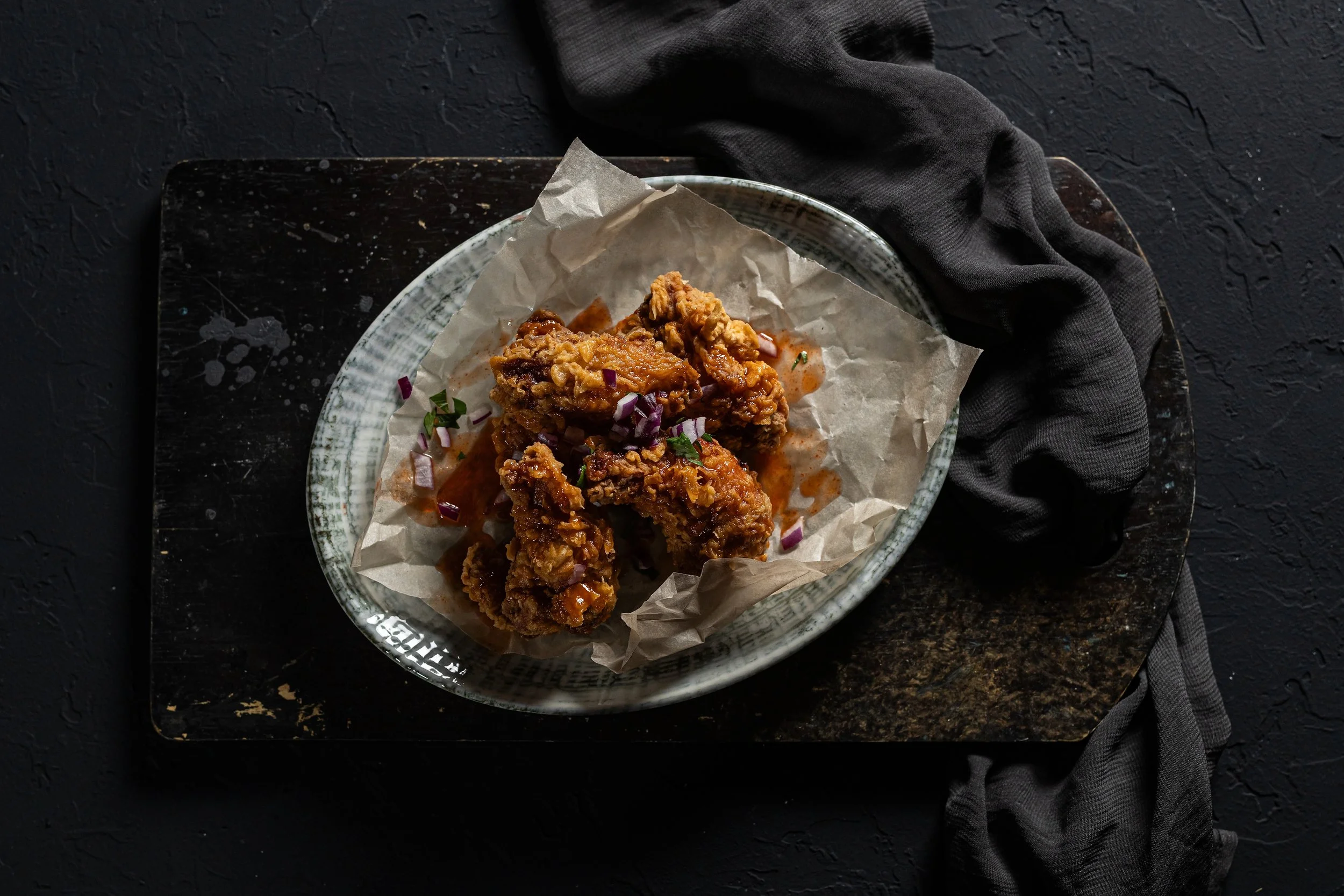 КРЫЛЬЯ В ПИКАНТНОЙ МЕДОВОЙ ГЛАЗУРИ 