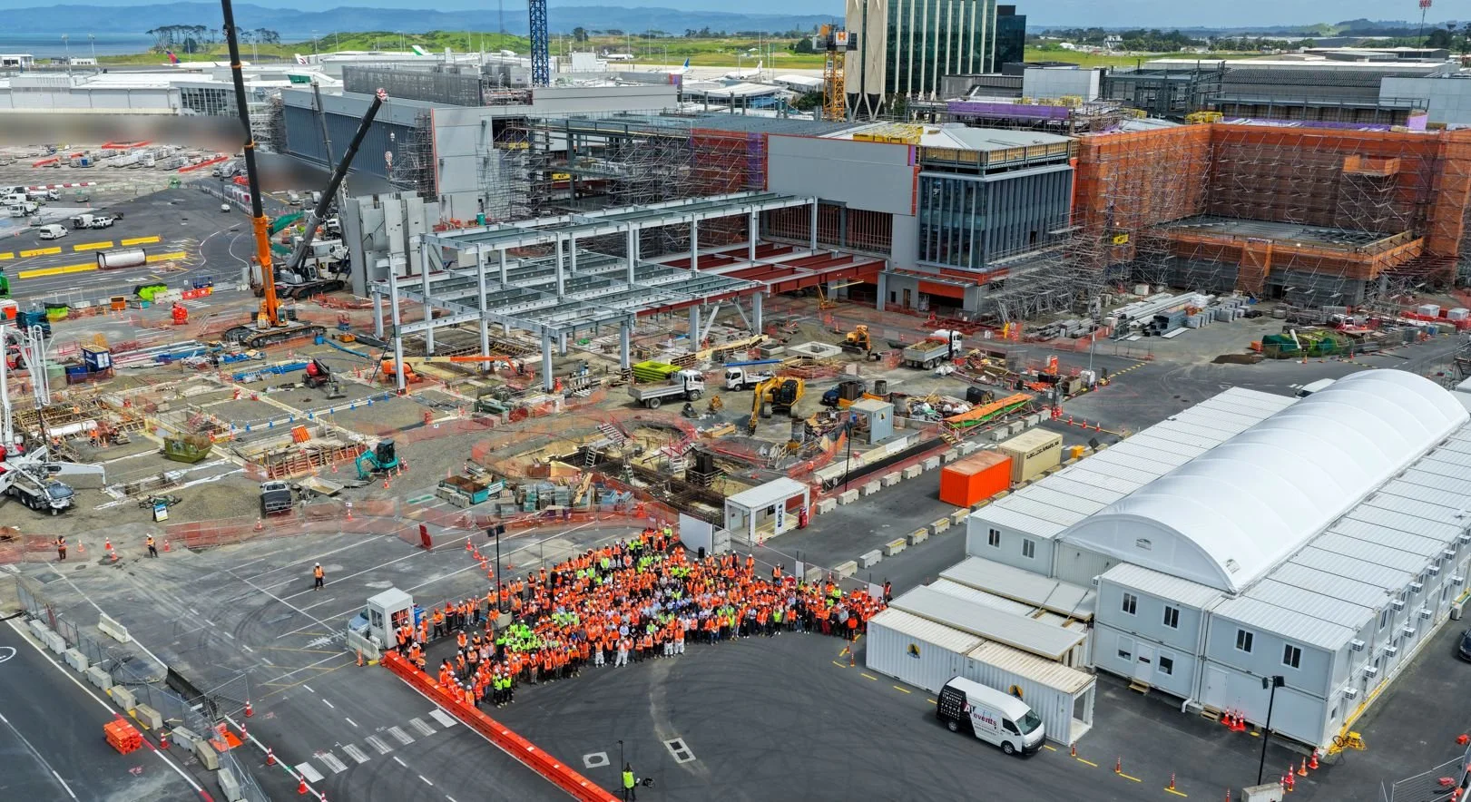 Great progress on site at Auckland Airport where the Domestic Jet Terminal has this week been connected to The Stitch (Eastern Terminal Expansion) and the existing international terminal. What a milestone!
 
We are excited to be a part of this transf