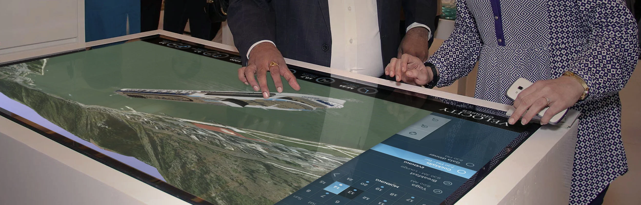 Touchscreen with Cruise information