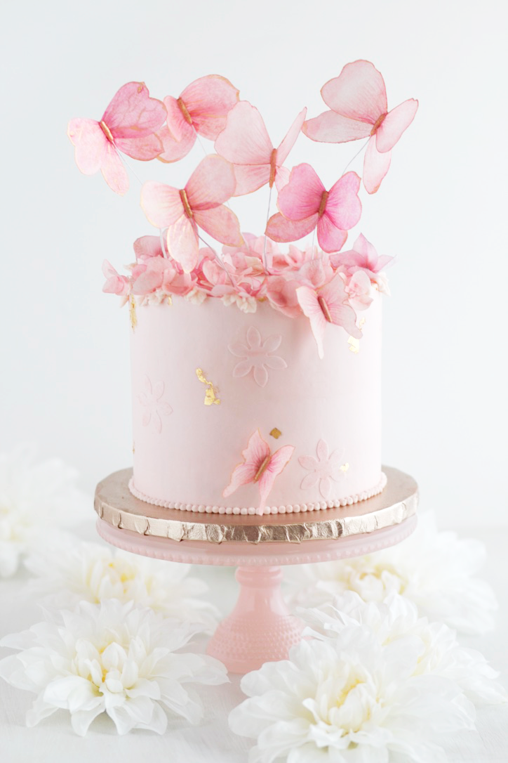 Wafer Paper Flower Cake