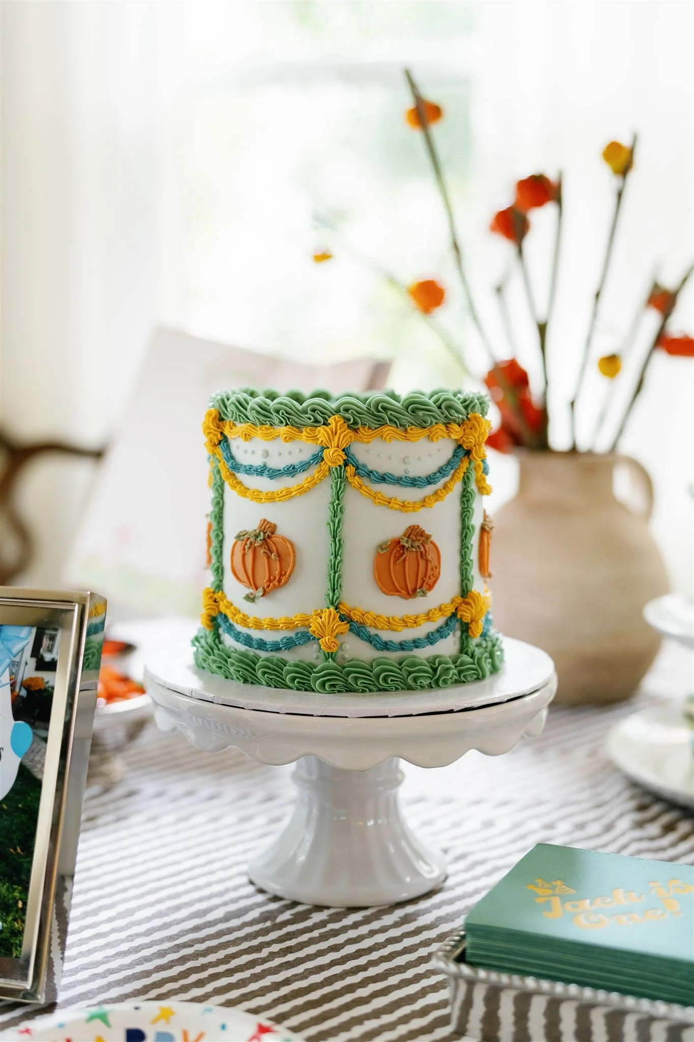 A Pumpkin-Themed First Birthday