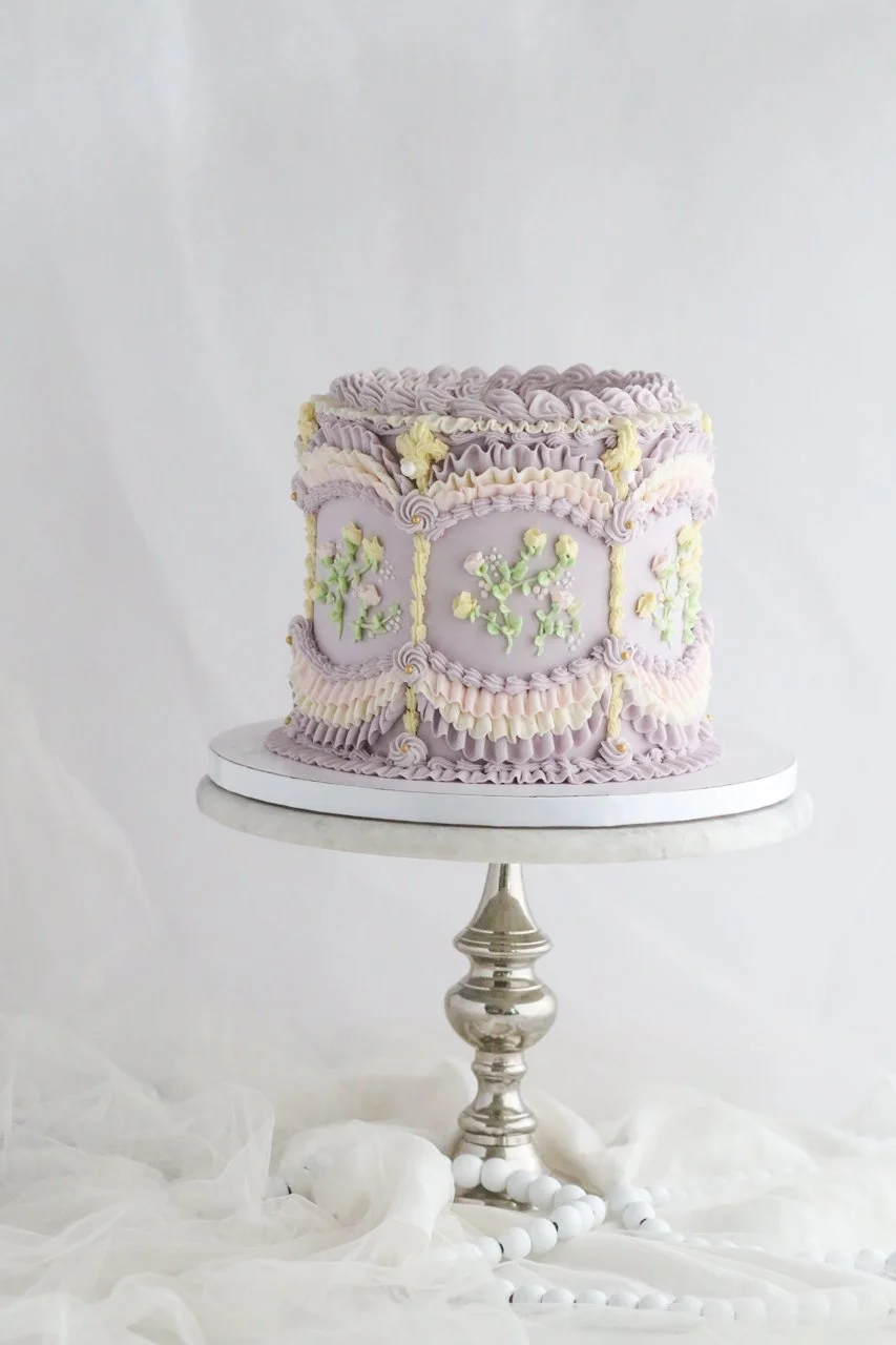 Maximalist Buttercream, in Lavender