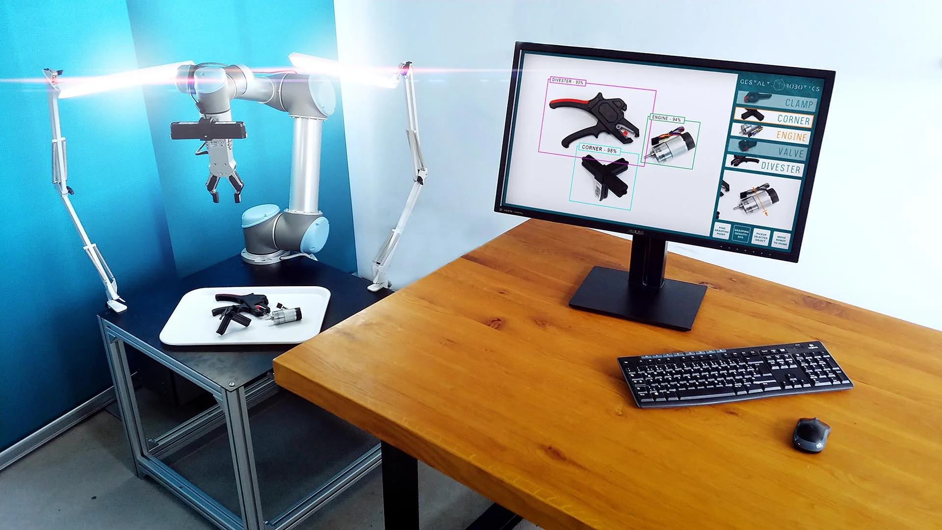 Semantic interface for flexible gripping through object recognition and AI-based gripping point detection: YouTube-Link