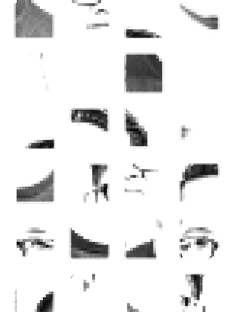 First, it learns to extract edges & simple curves