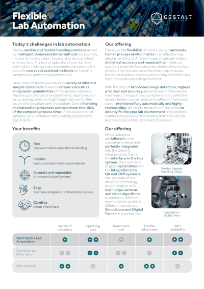 Flexible Lab Automation