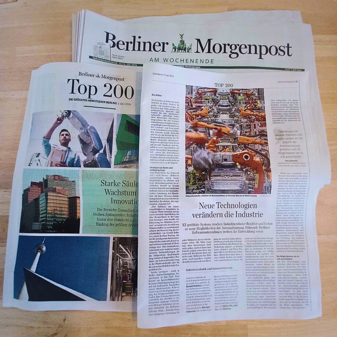 Berliner Neue Technologien verändern die Industrie