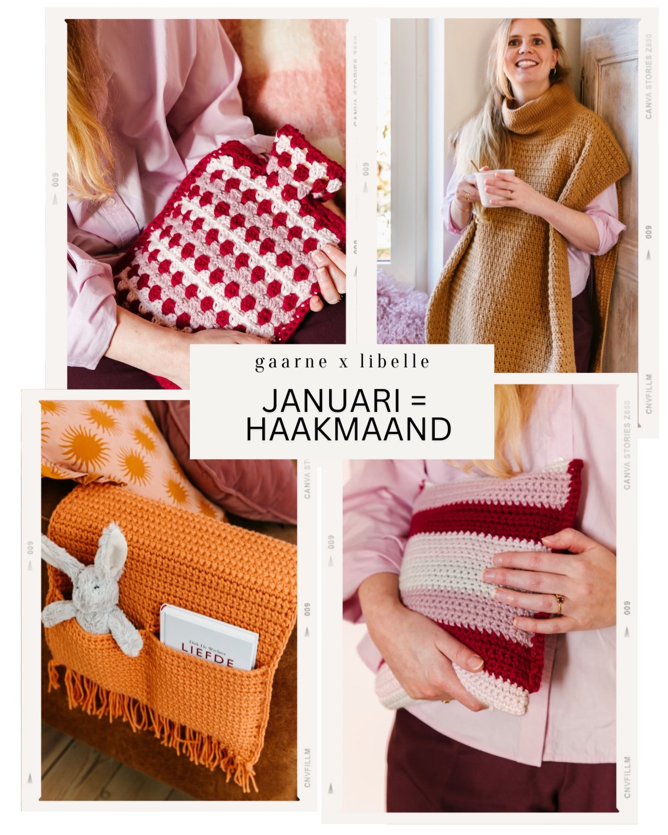 Januari = haakmaand. Ontdek elke week leuke haakprojecten in de Libelle om je huis gezellig te houden na de kerstperiode. 🕯️❤️