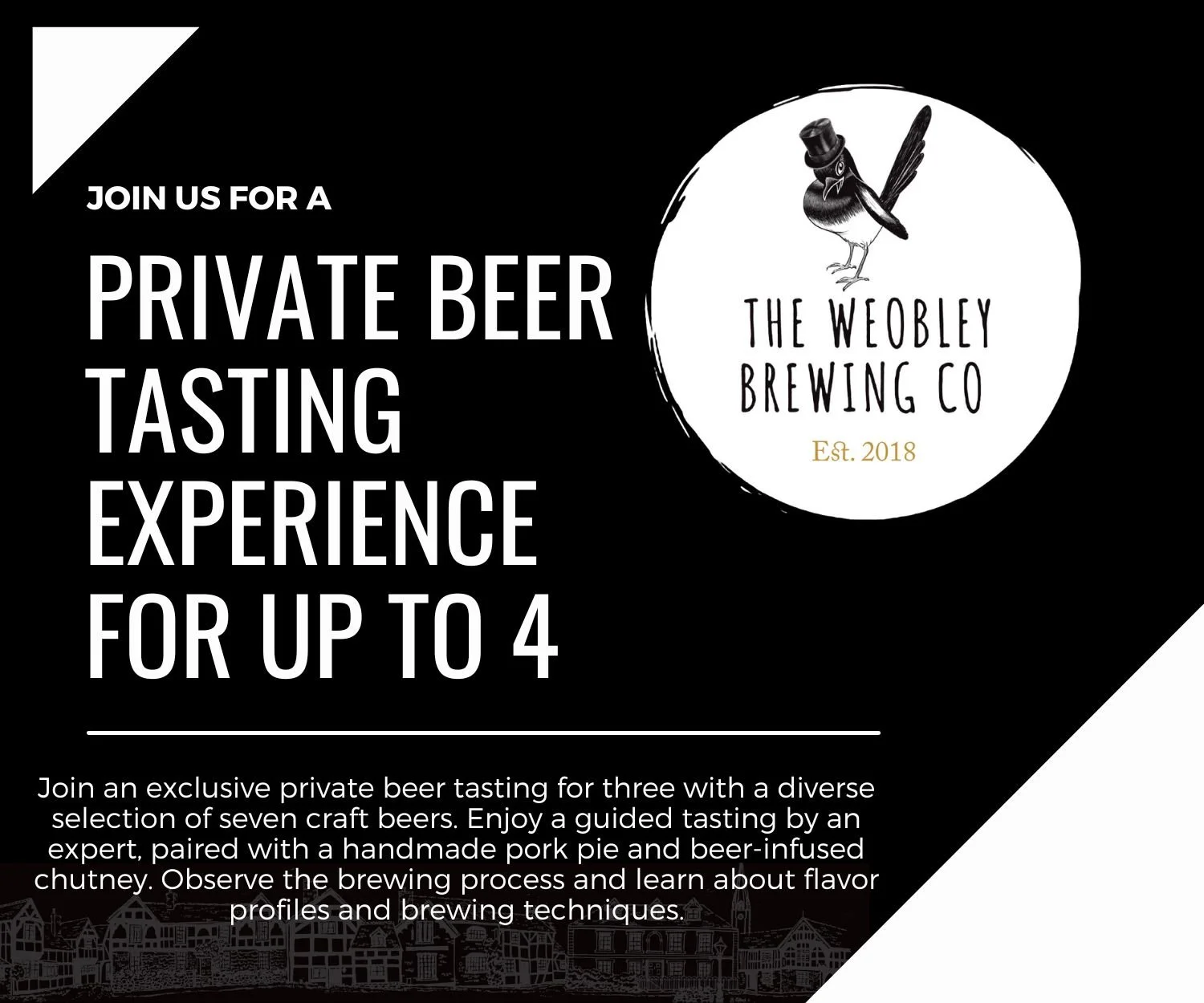 Private Beer Tasting for up to 4 people