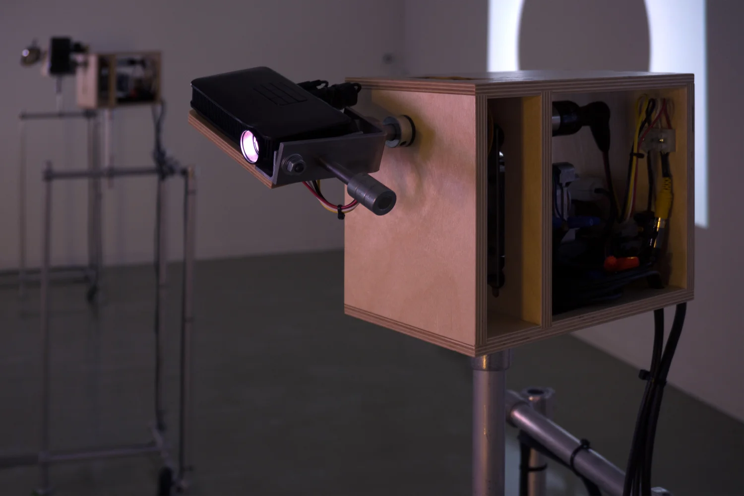 The Hold Series, detail of projector mechanism,