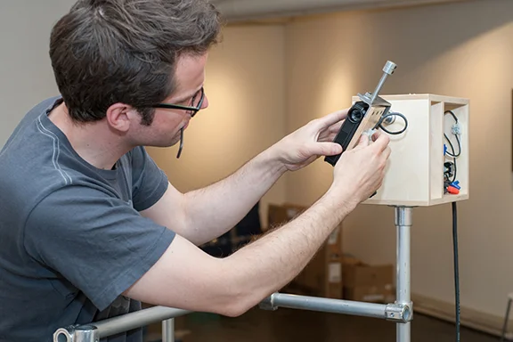 photo from the residency at Micro Art Space