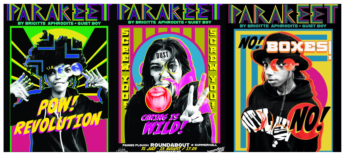 1) Brigitte Aphrodite - Posters for Parakeet show - Art by Alex Noble.png