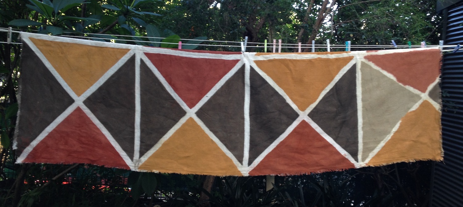 Bògòlanfini - Mud dyeing Experiment