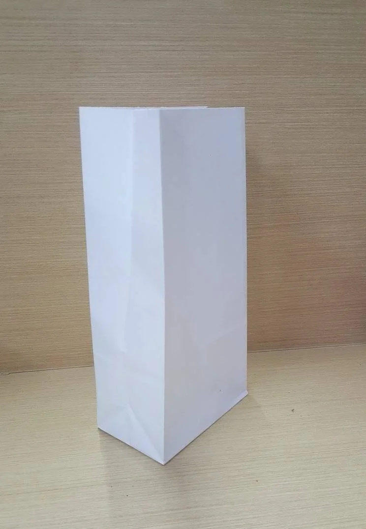 Square Bottom White Paper bag