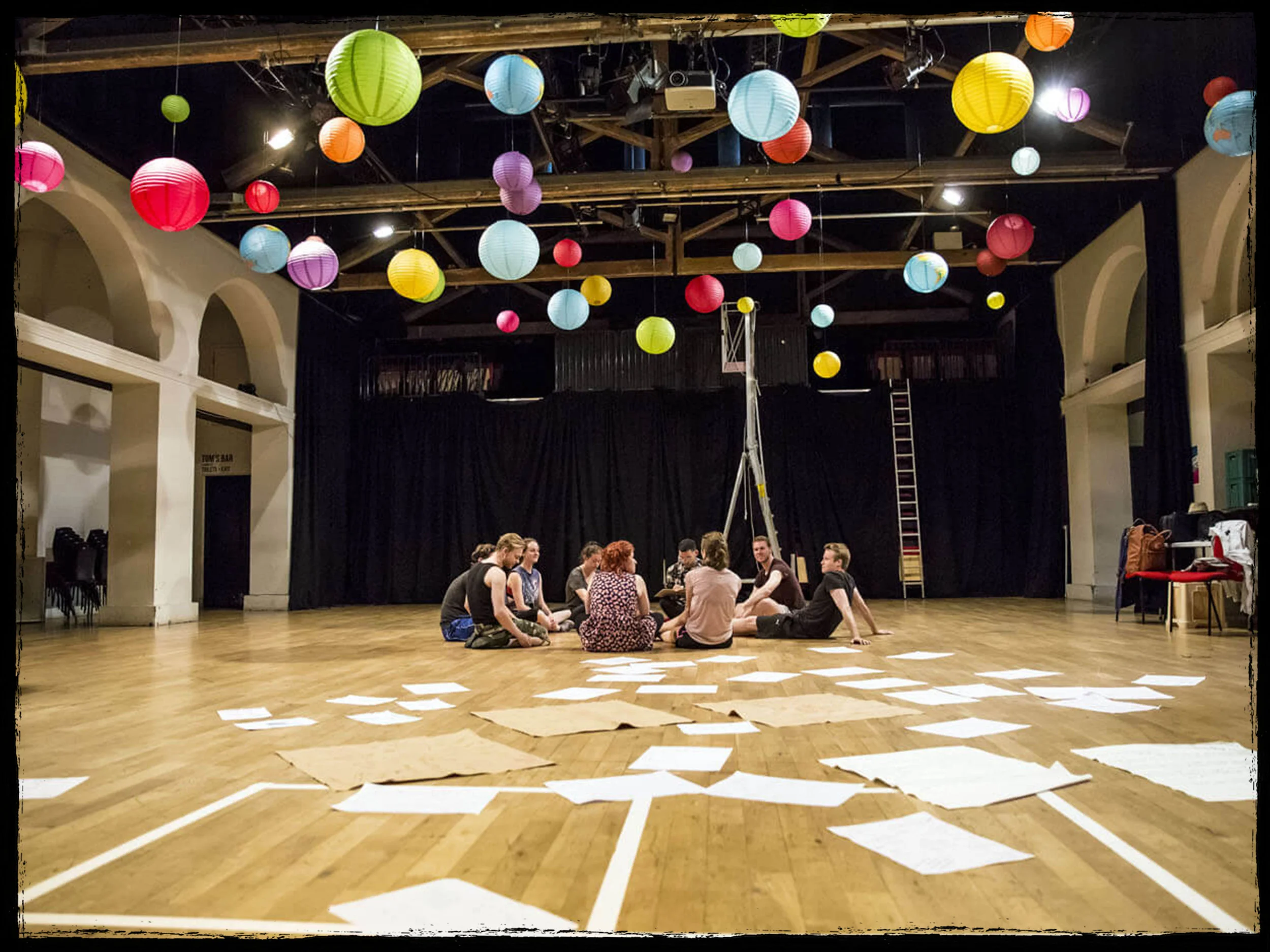 New Mutiny Theatre Company in rehearsals.