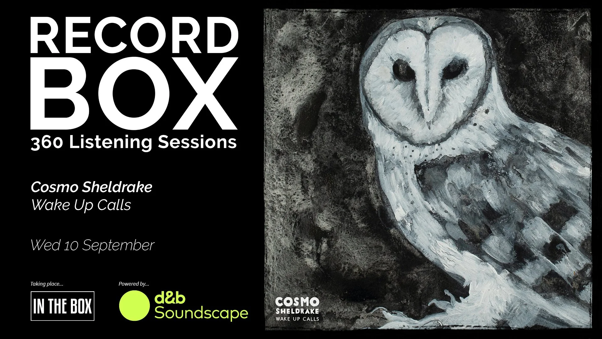 Record Box 360 Listening Sessions - Cosmo Sheldrake: Wake Up Calls