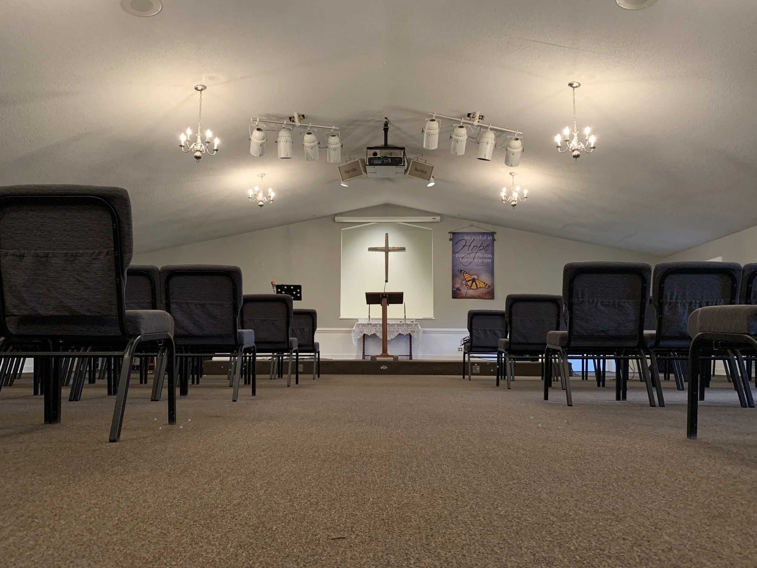 Church Service in the Sanctuary 