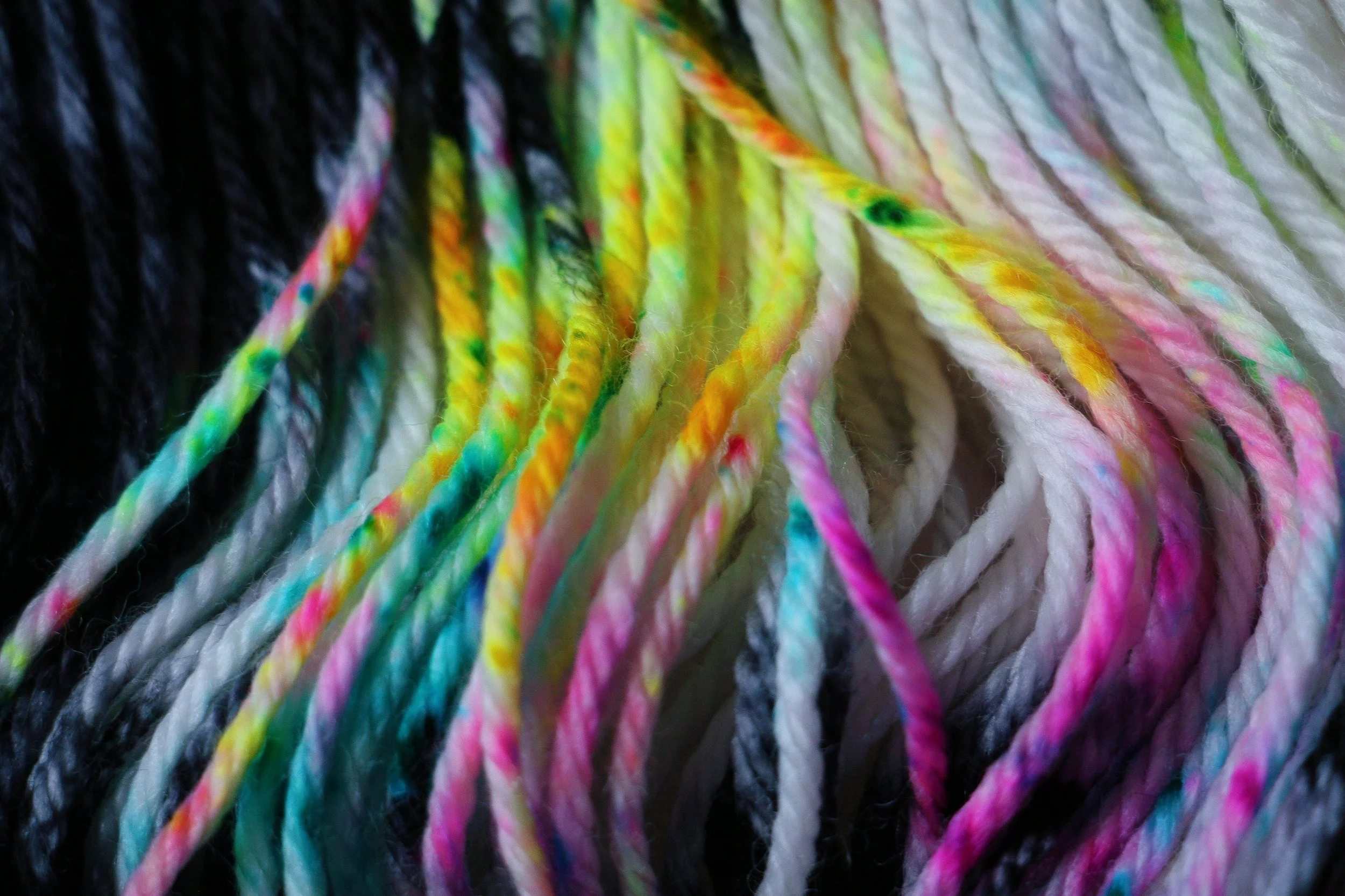 static-black-white-rainbow-glow-up-club-uv-reactive-fluorescent-neon-hand-dyed-yarn-subscription-box-indie-yarn-club (24).JPG