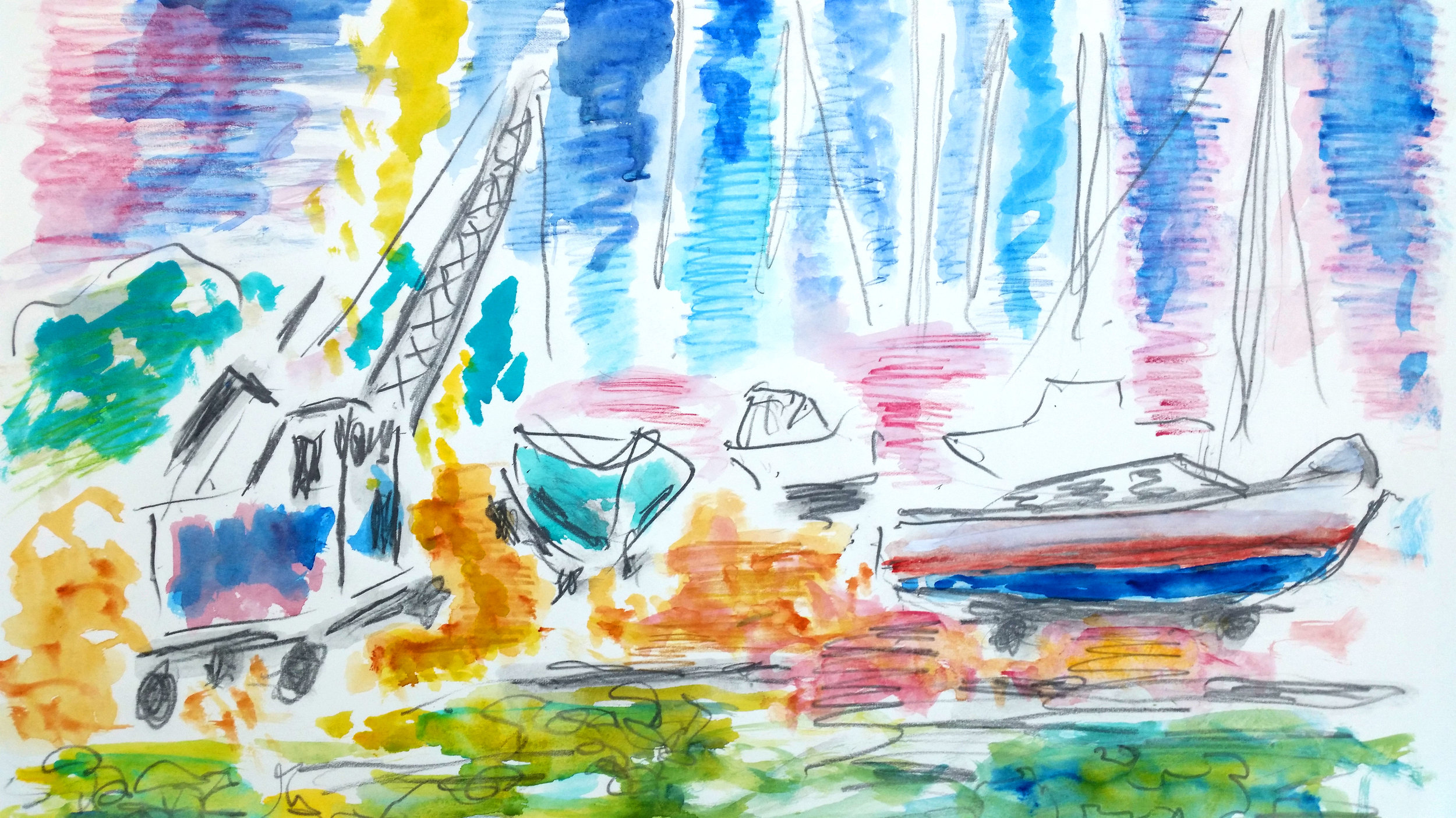 Boatyard at Itchenor