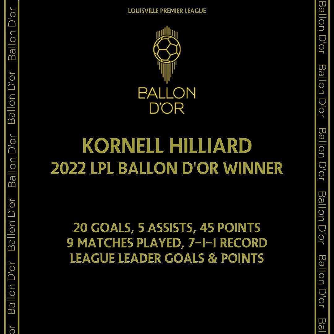 Your 2022 LPL Ballon D&rsquo;or winner, Kornell Hilliard! 🏆
