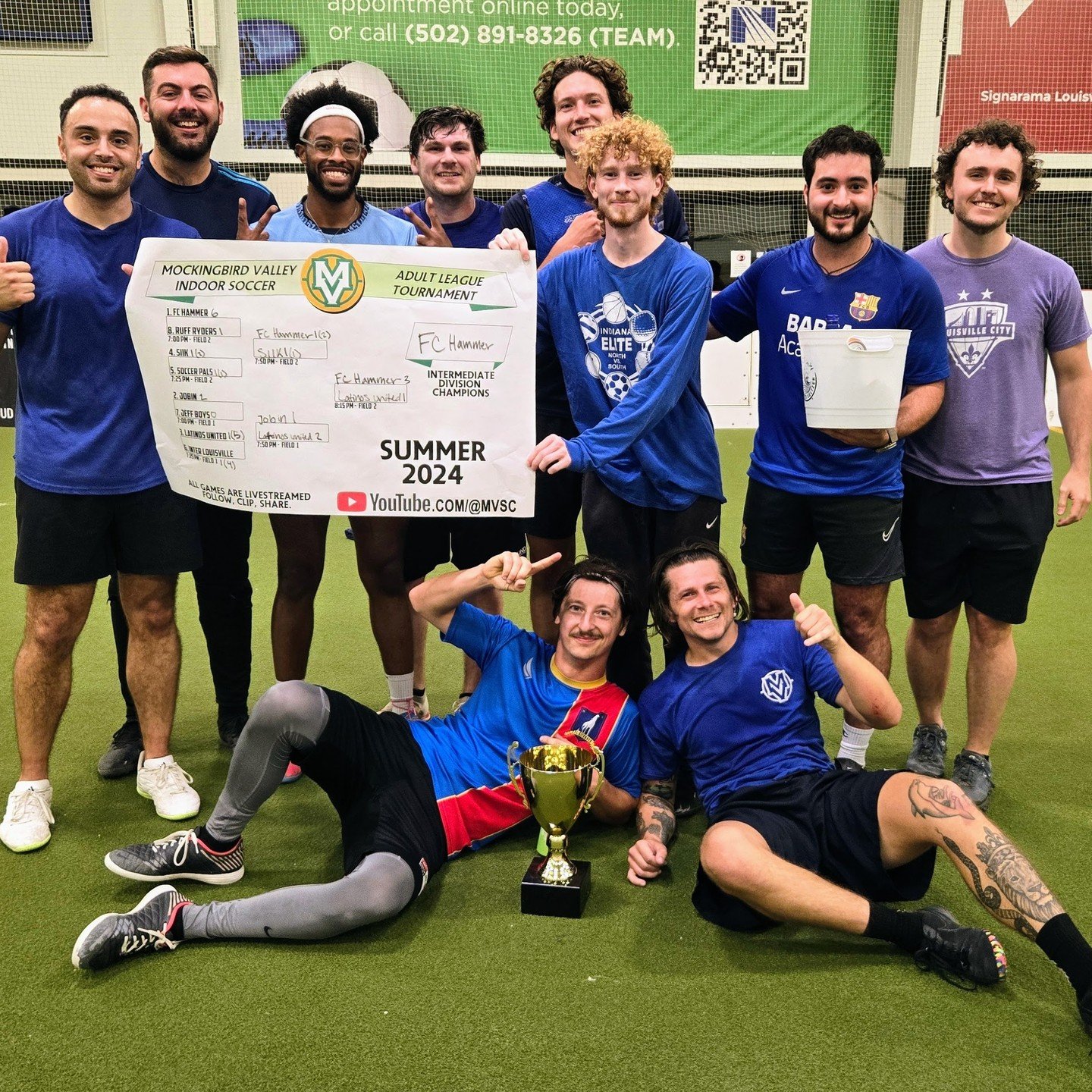 Summer 2024 Intermediate Division Champions 🏆: FC Hammer (6-1)

Captain: Austin Chaney