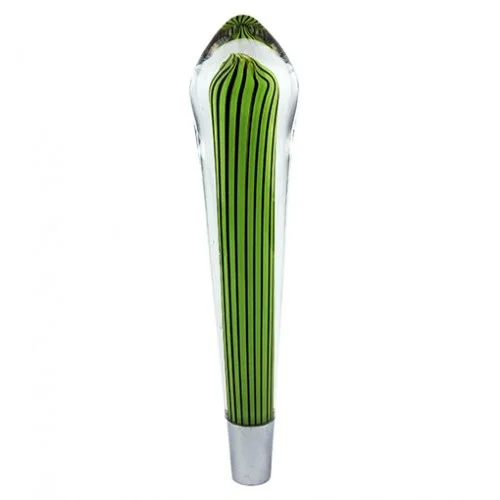 Tap Handle | Green With Black Stripes