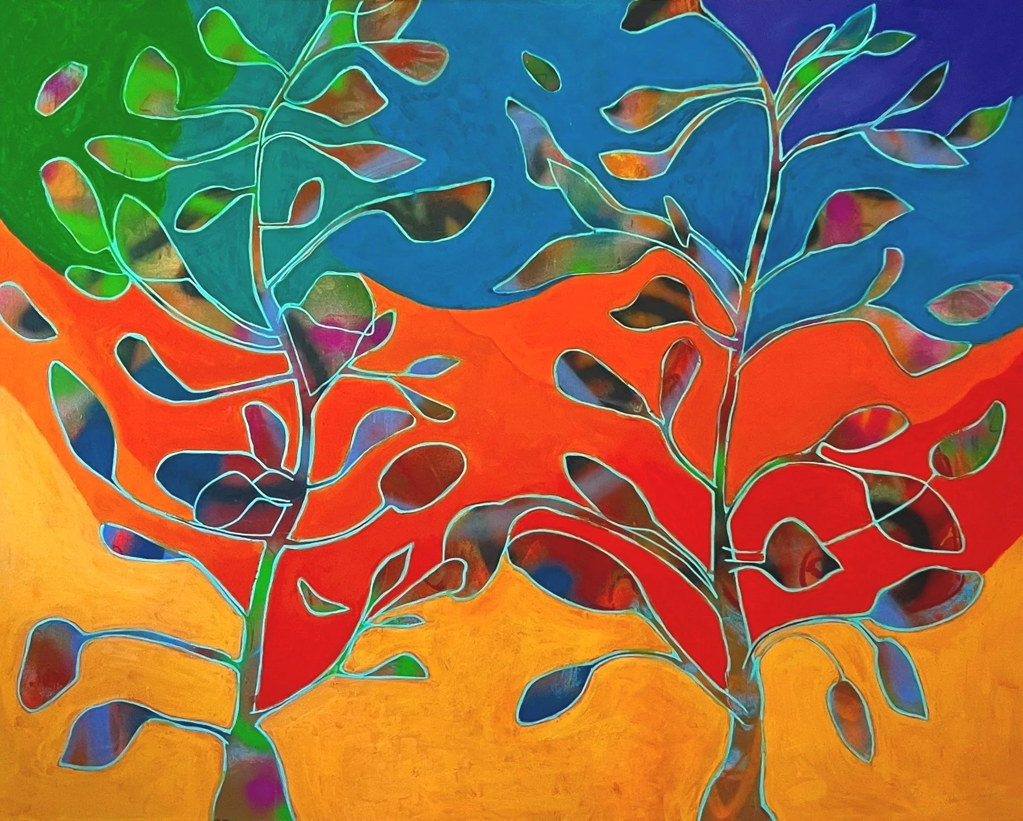 Sound of Colors  48" x 60"  acrylic  on canvas