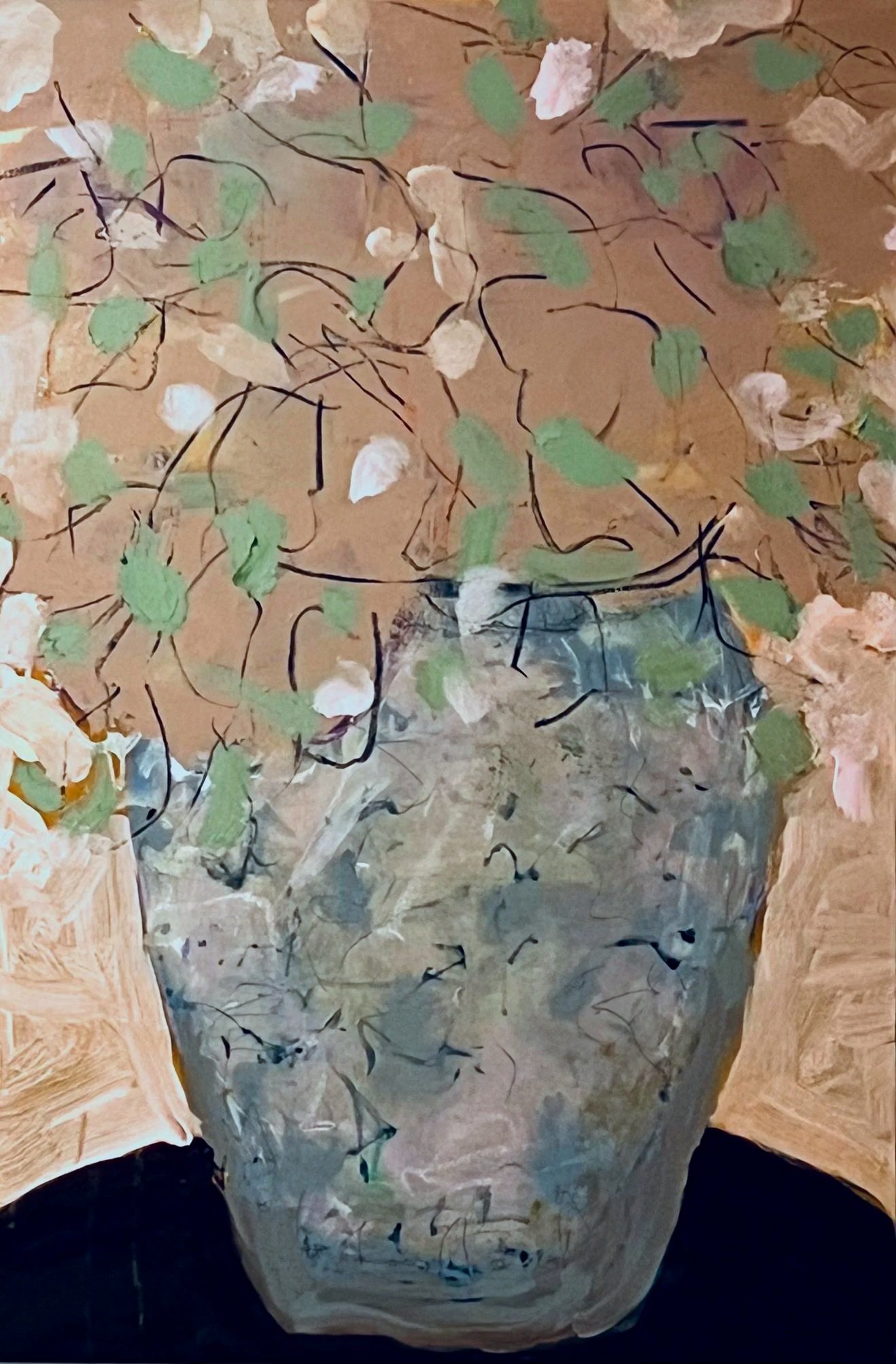Marble Vase. 24" x 36"  acrylic and oil on canvas