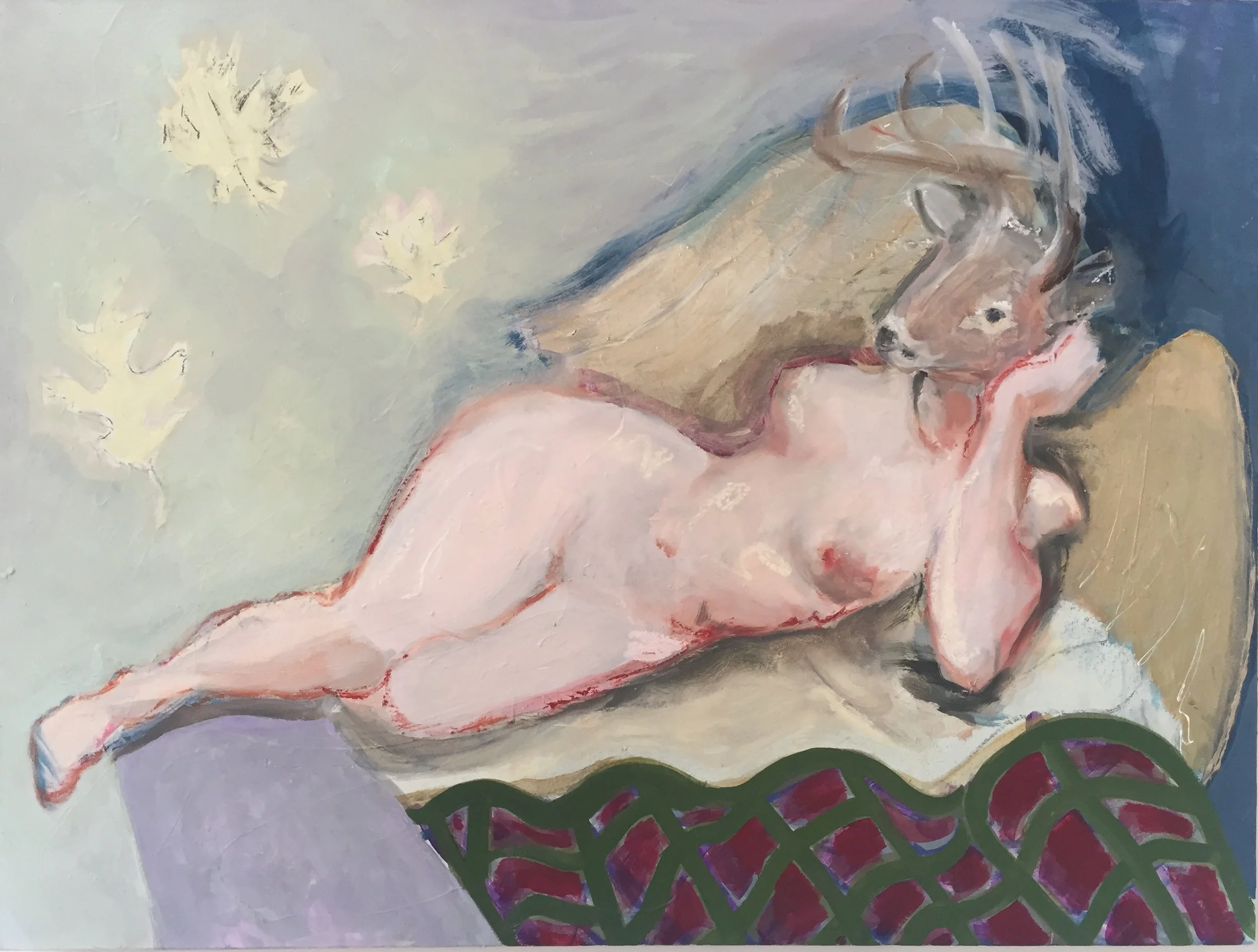 The Fall  40" x 60"  acrylic and oil on canvas