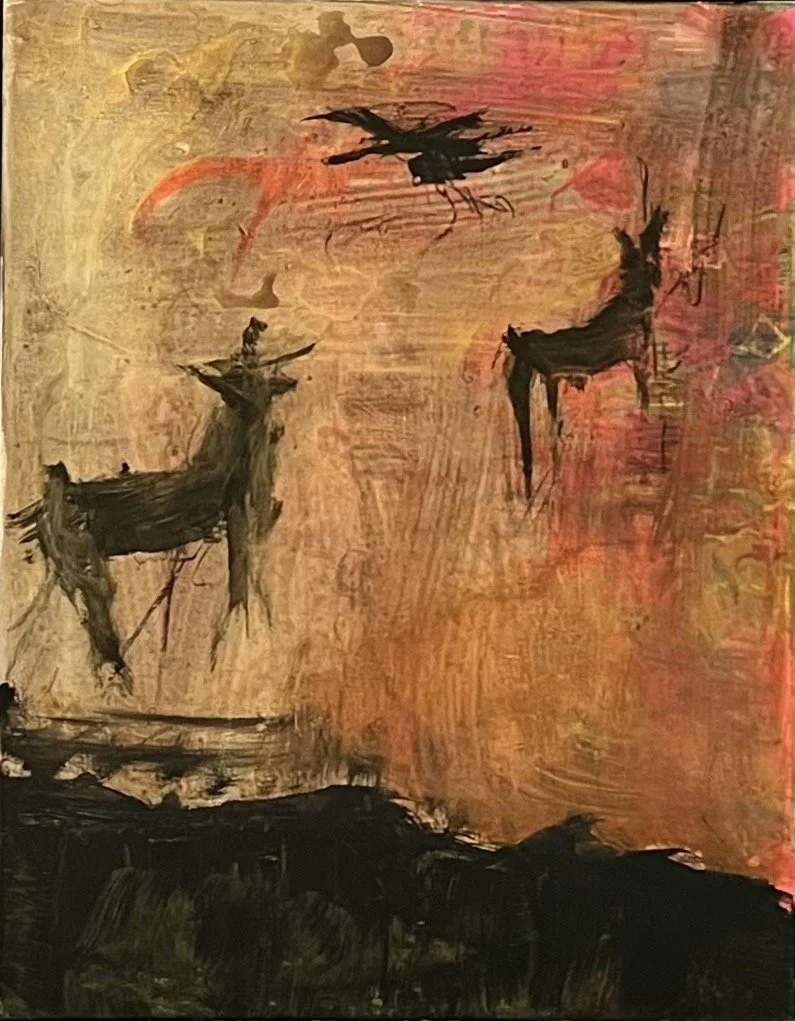 Cave Painting
18" x 24
acrylic and oil on canvas