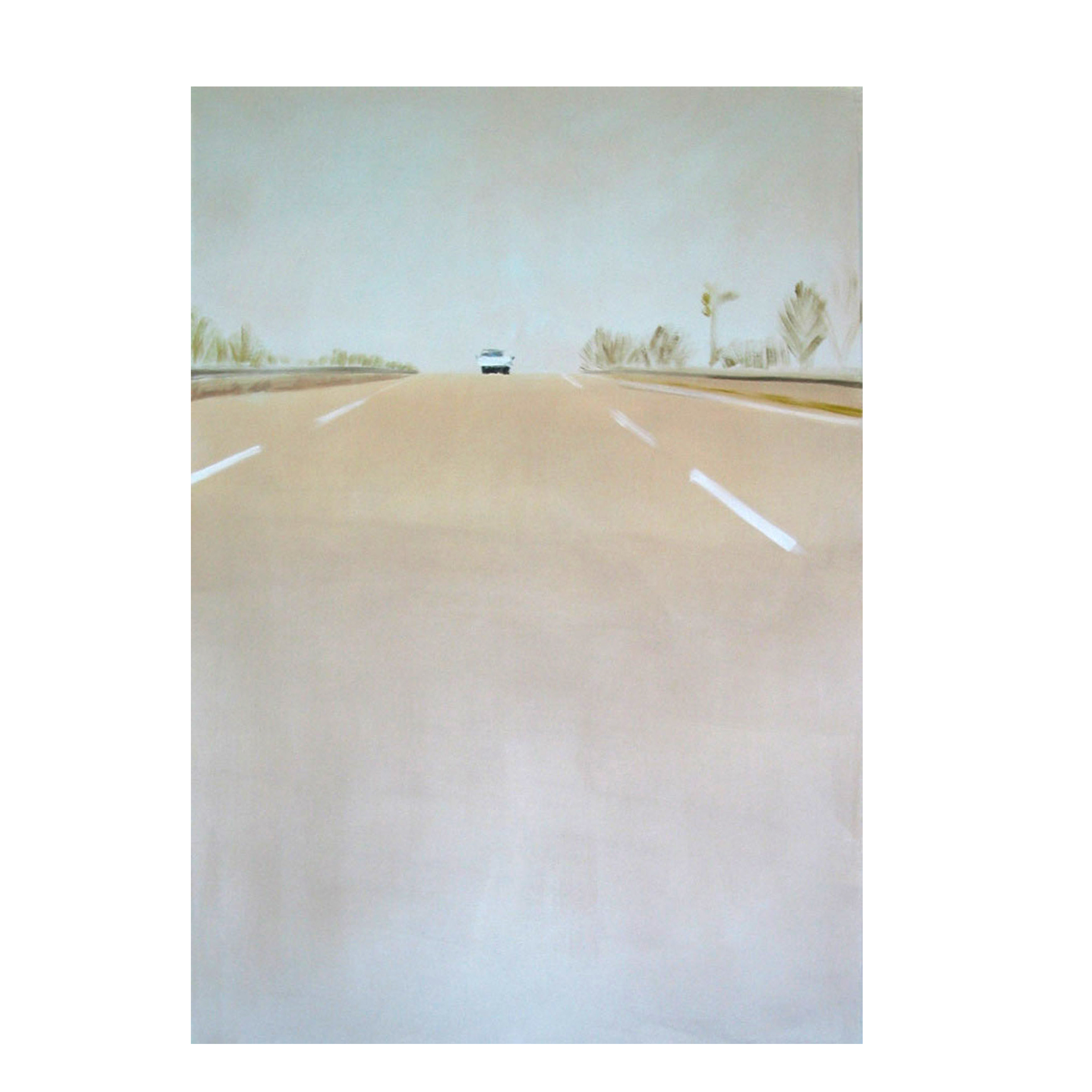 Abfahrt 2, 2003 130 x 90 cm Acryl auf Nessel Privatsammlung Kaiserslautern