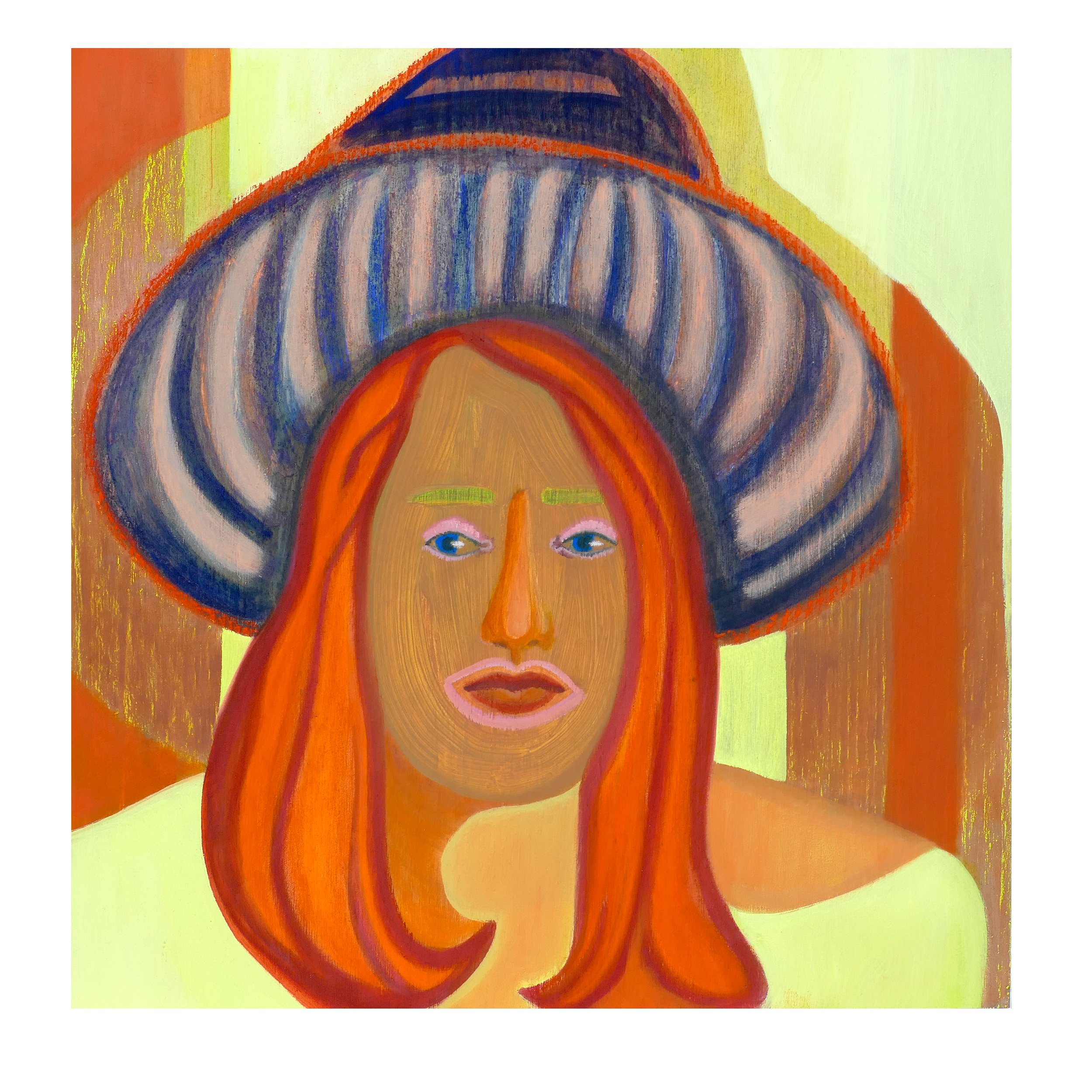  Girl 50 x 49 cm Öl, Acryl, Pastell auf Holz 