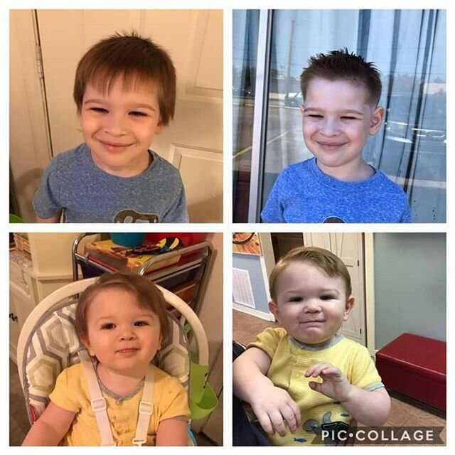 Love these before/after sibling  cuts! 😃