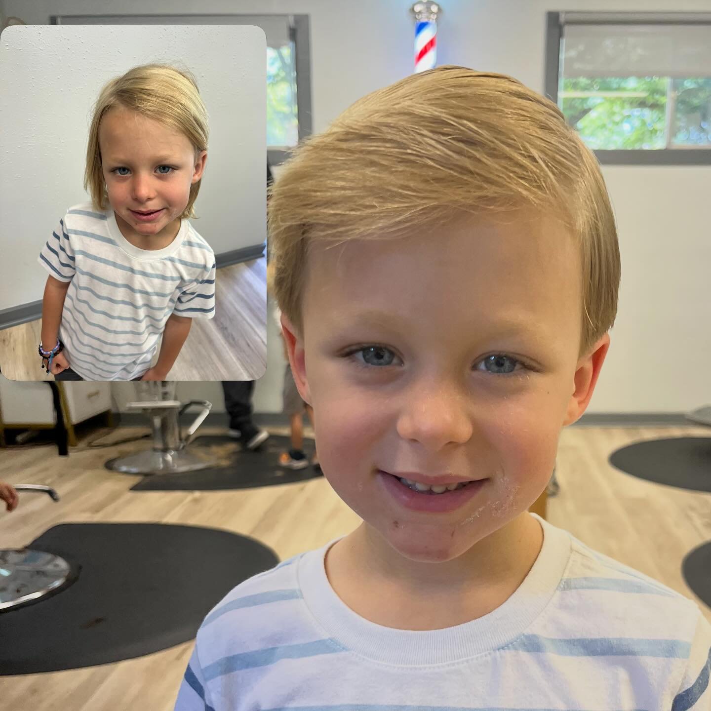 The Before/After glow&hellip; Book now link in bio! 💈📲 💇🏻