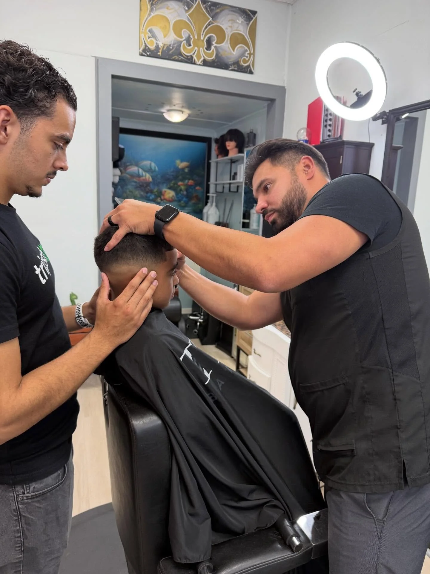 We&rsquo;re teaming up to bring you the best haircuts possible! Book your appointment today 💈📲💇🏻 booking link in bio
.
.
.
#kidshairetc #kidshair #nolakids #kidscuts #kidshair