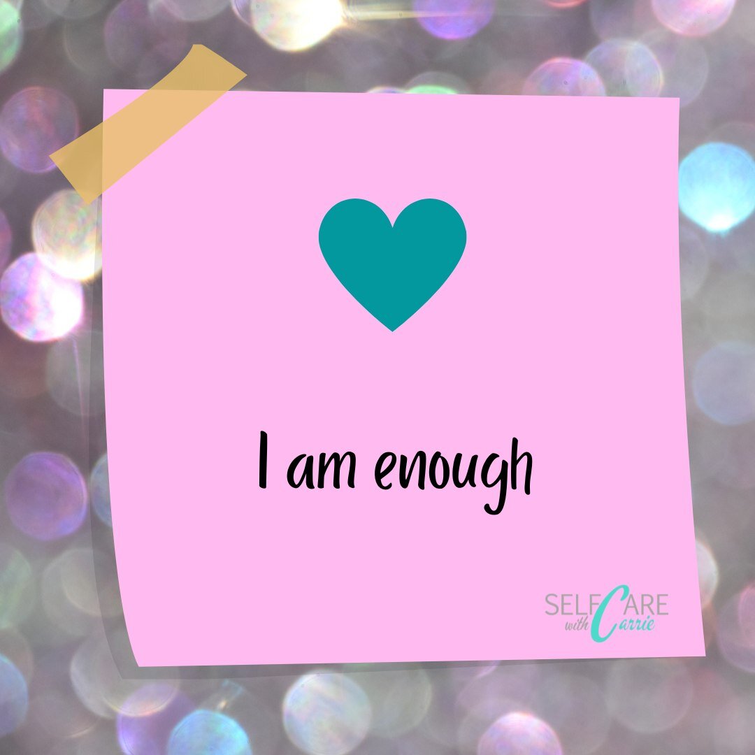 😘💕Self-Care Affirmations💕😘

In a world that has been conditioned to always be more, achieve more, and want more. 

Practice these affirmations as you move throughout your day. 
Look in the mirror and say it to yourself. 
Notice where you feel res