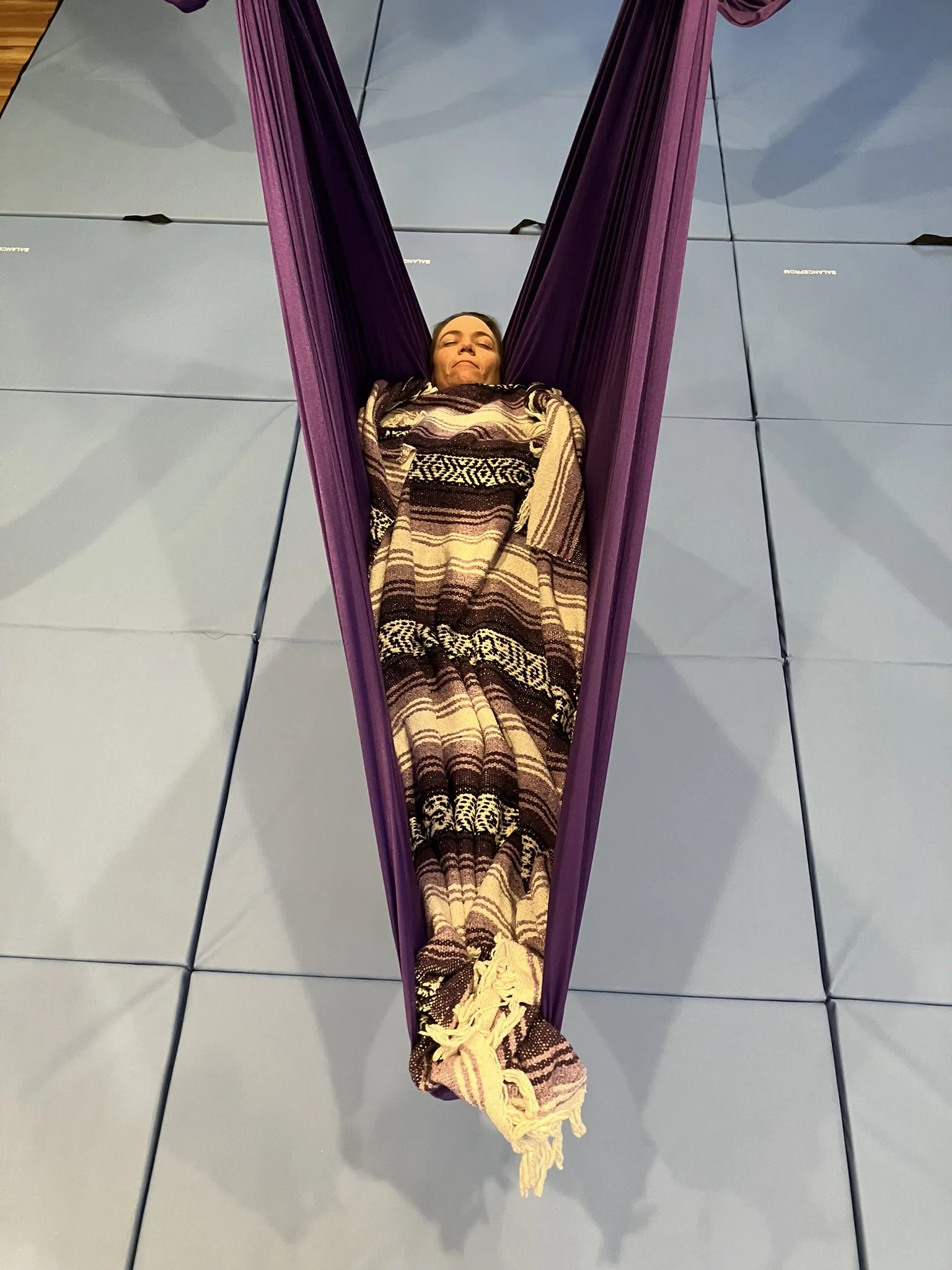 Candlelit Aerial Yoga with Hannah and Carrie 