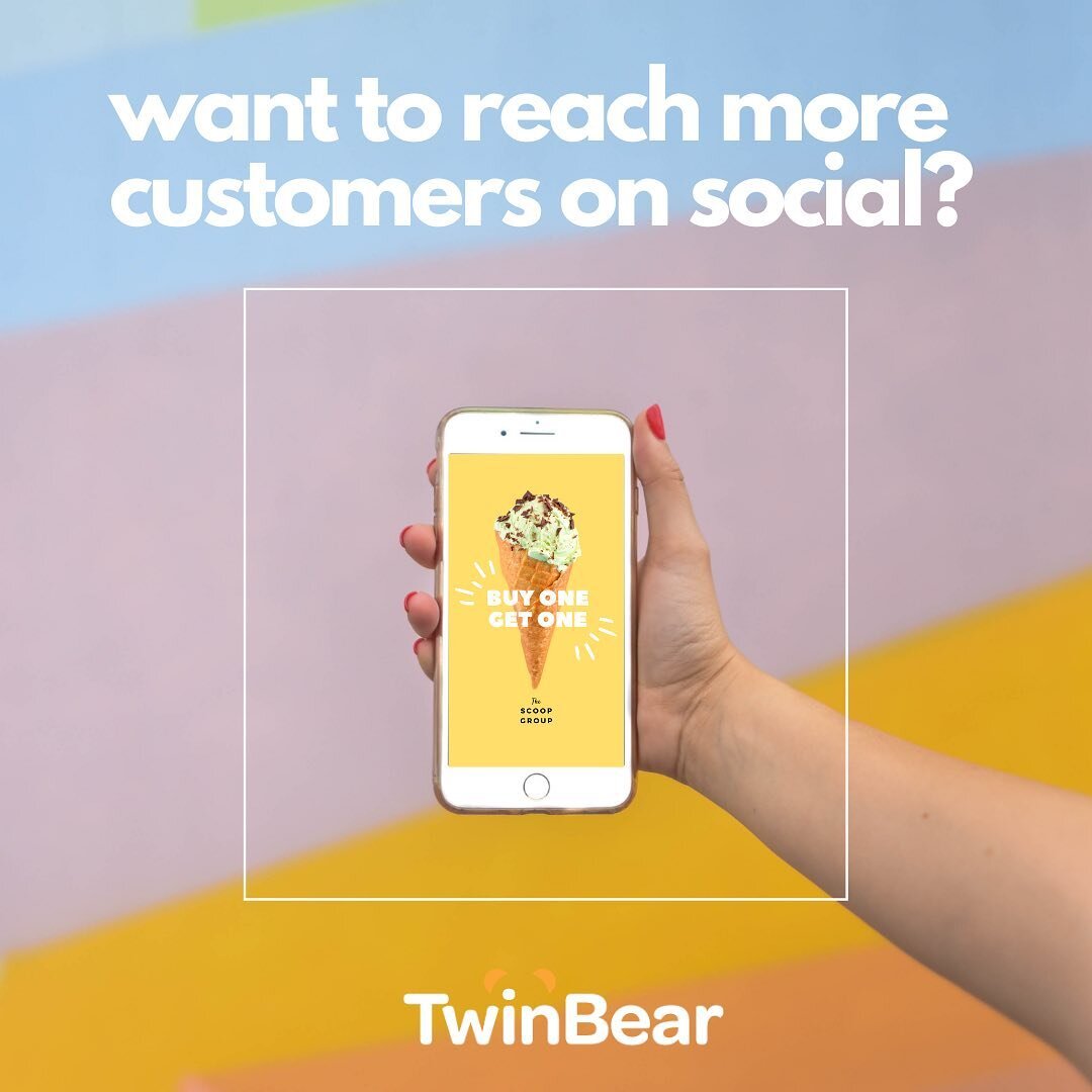We can help you reach more customers on social! Visit twinbearmanagement.com to learn more about our services and contact us ✨